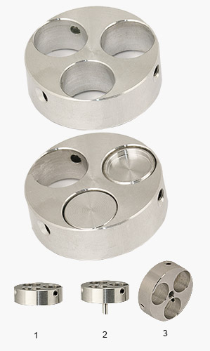 EM-Tec Probenhalter für mehrere JEOL REM Zylinderprobenteller